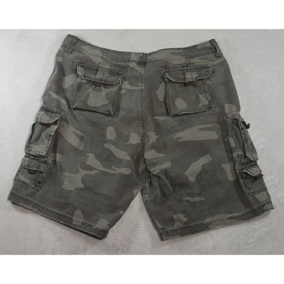 PLUGG‎ Camouflage Cargo Shorts 100% Cotton Mens 42 - Picture 3 of 9